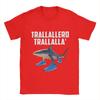 Trallallero Trallala Funny Shark Meme T-Shirt Summer Pure Cotton T Shirts For Mens Trending Casual Tee Shirt  Sleeve  Basic Tops
