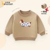 Baby Hoodie 2024 Winter Baby Warm Top with Plush Clothing, Thickened Boys' Clothing, Children's Clothing, Children's Winter Clothing Cartoon
