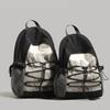Durable Wear-resistant Nylon Backpack Minimalist Women's Bag College Students Hiking Camping Casual Short