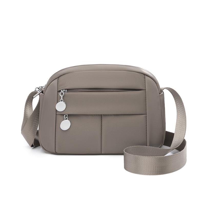 Women's Multi-Compartment Nylon Crossbody Bag Large Capacity Shoulder Bag