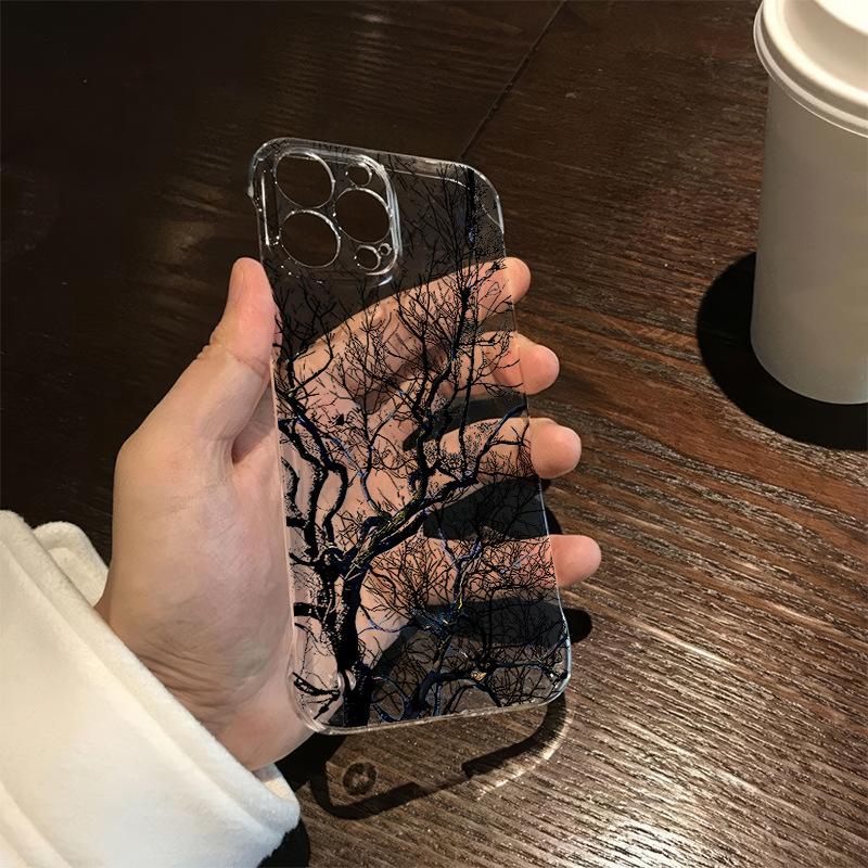 

Full screen dead branches for mobile phone case Apple 17 borderless ultra-thin simple expression personality apple 17promax