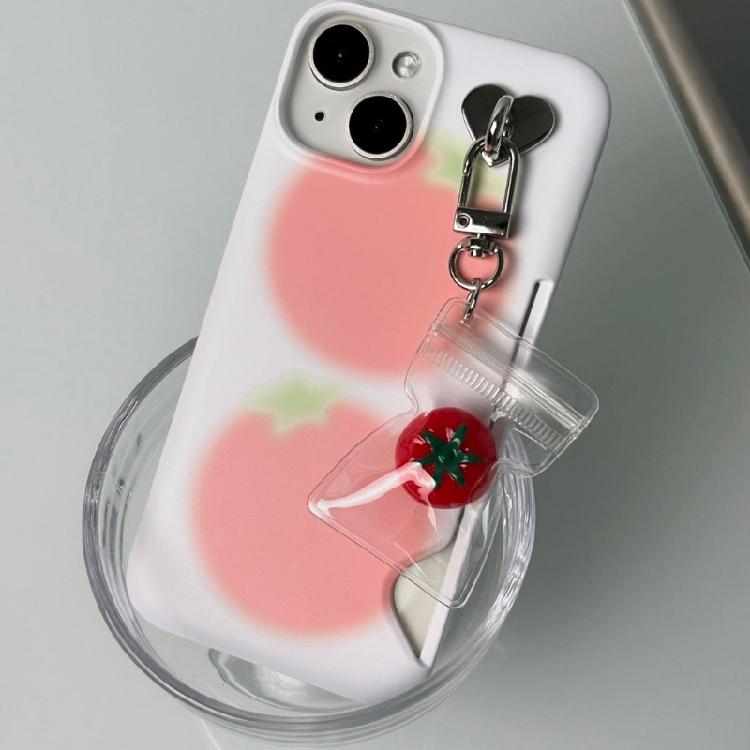 Lovely Tomato Phone Pendant Charming Tomato Mobile Pendant Accessory Phone Chain for Parties and Daily Use
