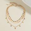 Niche hot girl style crystal star clavicle necklace simple snake bone chain necklace