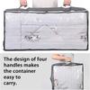 1/2/4Pcs Underbed Clothes Storage Bags Zipped Organizer Wardrobe Cube Closet Boxes