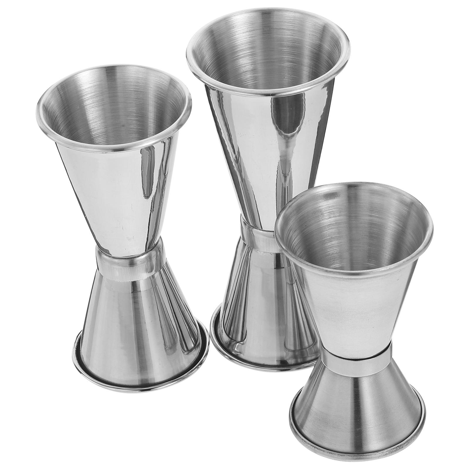 

Stainless Steel Mixing Cup Measuring Jigger Baking Spoon Dispenser Device серебряный