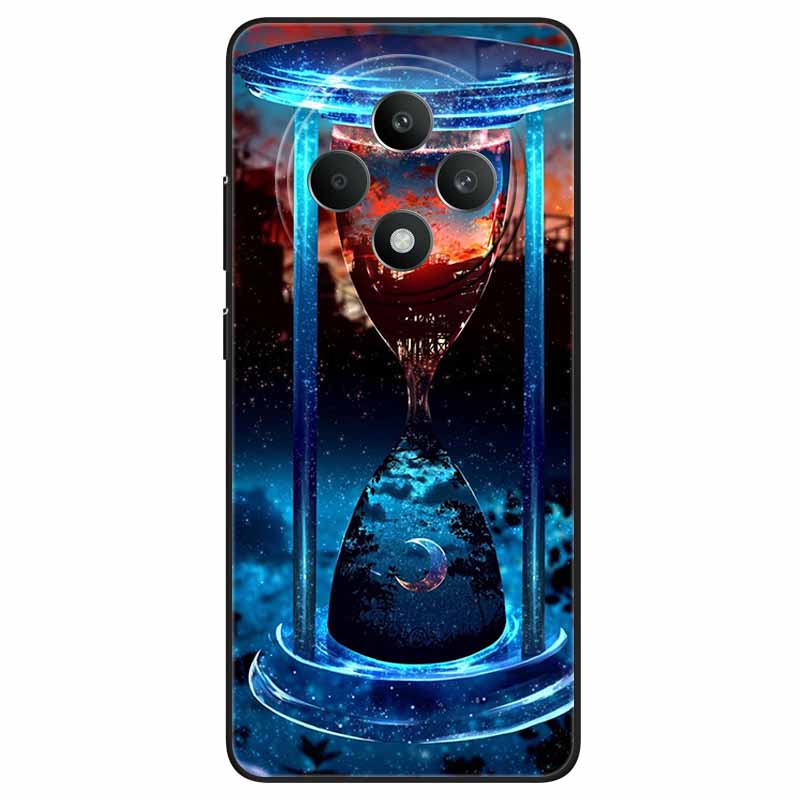 For OPPO Reno 12F 5G Case Cool Black Soft Silicone Cover for Oppo Reno12 FS Cartoon TPU Shell On Reno12 F Protective Funda Capas