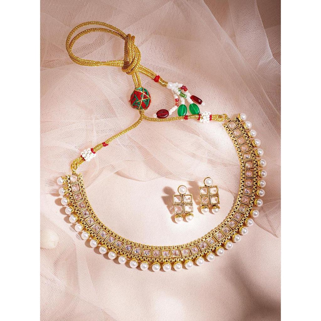 Halsketten-Set Traditioneller Stilvoller Schmuck Geschenk für Damen & Mädchen