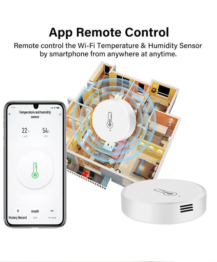 Graffiti ZigBee Wireless Temperature & Humidity Sensor for Home Automation