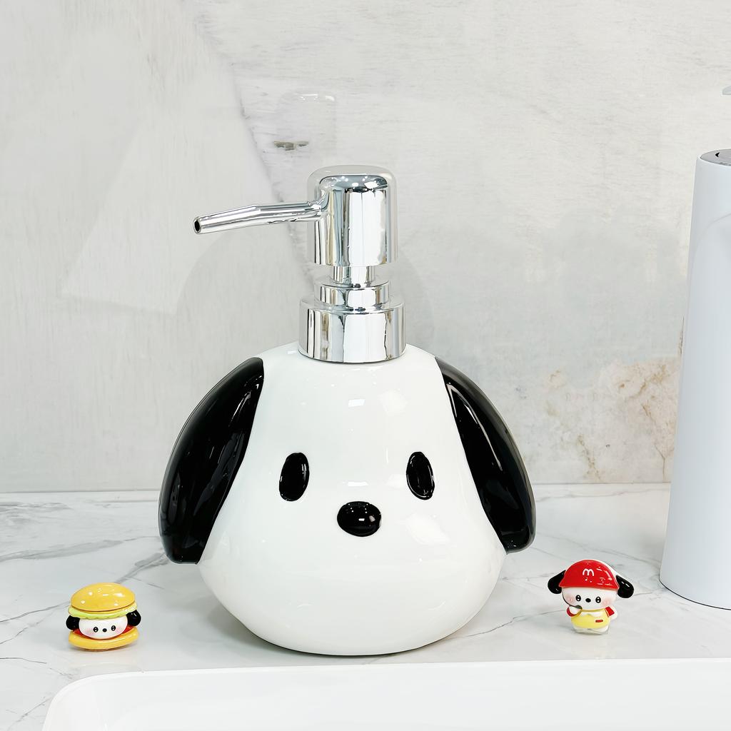 Cute Penguin Hand Wash Bottle Press Ceramic Lotion Bottle Bathroom Shower Gel Shampoo Bottle Soap Dispenser Bathroom Accessories