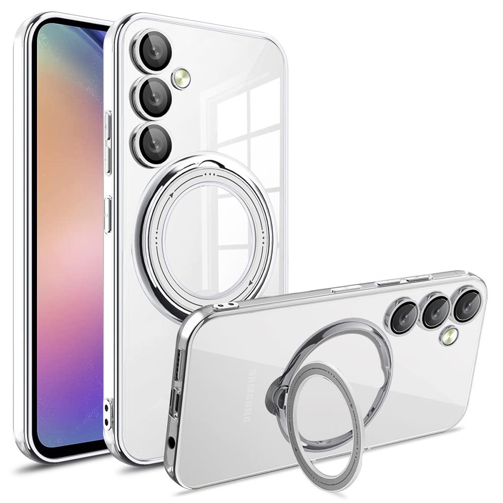 Pro Samsung Galaxy S25+ Pouzdro Stojánek PC+TPU Magnetický Kryt na Telefon