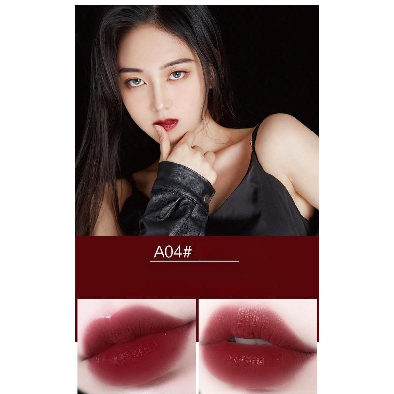 Matte Moisturizing Black Body Gold Tube Lipstick Moisturizing Schoolgirl Retro Milk Tea Color Lipstick