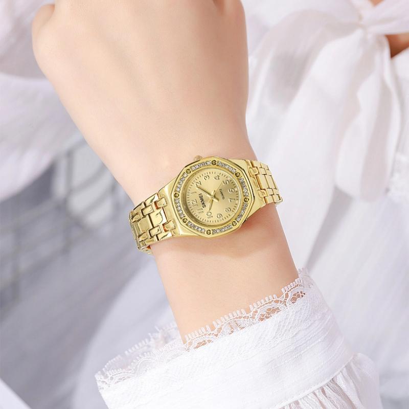 Skmei Women's Watch Luxury Diamonds Watch Waterproof Ladies Fashion Quartz Watches Ladies Gifts