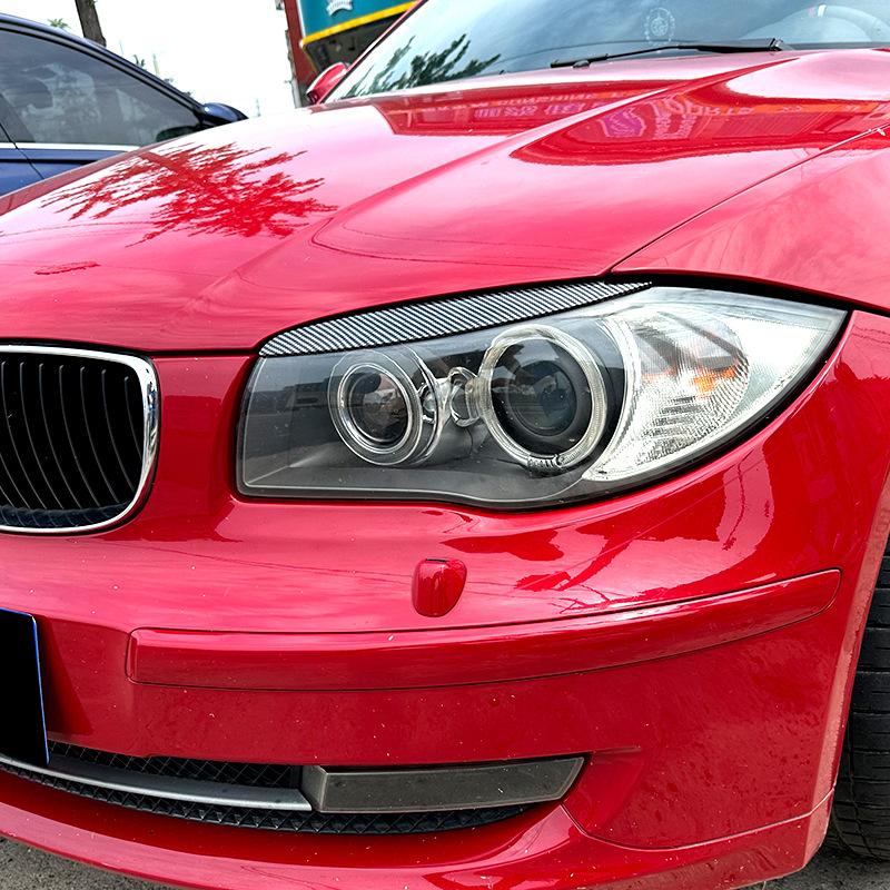 For BMW Accessories 1 Series E81 E82 E87 E88 2008-2013 Car Headlight Lamp Eyebrows Eyelids Cover Trim Parts