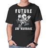 Unisex Crew Neck T-Shirt Future Ex-Human Graphic Short Sleeve Casual Tee