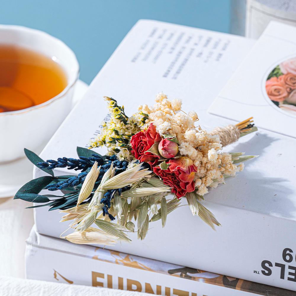 Eternal Flower Mini Dried Flower Bouquet Business Events Gifts Accessories Wedding Souvenirs Multi-Color Optional