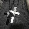 Unisex Crosses Charm Pendant Necklace with Sturdy Glass Special Gifts Accessory for Religious Occasions Daily Use
