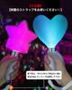 DINETTE Concert Penlight 24 Colors Heart Shape Set of 2 Color Changing Strap Included AAA Battery Easy to Use Color Change