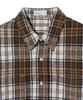 STANDARDERROR 87-Stan139 Legacy Mood Oversized Pocket Long Sleeve Check Shirt Jacket Brown
