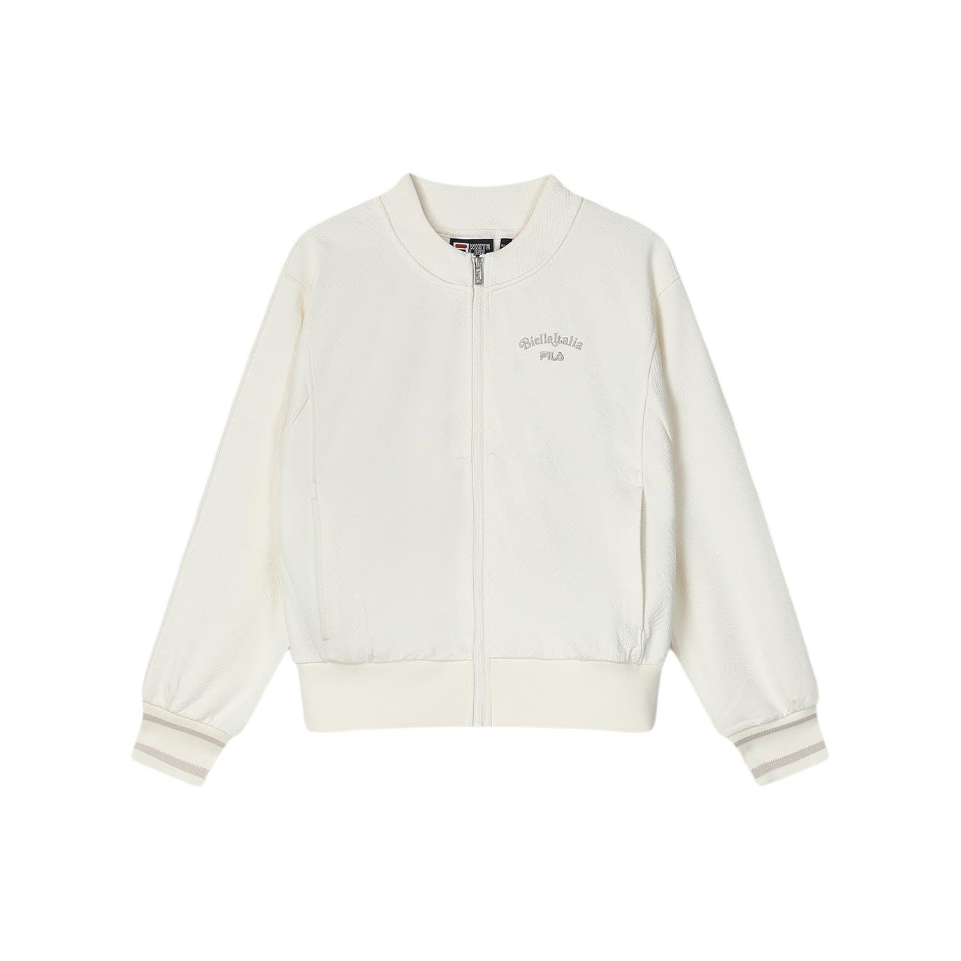 

Fila Однотонная повседневная вязаная куртка с воротником-стойкой Женские куртки Нефритово-белый F11W418503F-IV M