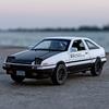 1:32 Ae86 Metalllegierung Spielzeugauto Diecasts Fahrzeuge Dekoration Modell Miniaturmaßstab Sammeln Geschenk Kinder Junge Rückzieher Geräusch Licht