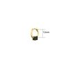 Fashion Square Bead Circle Earrings Stainless Steel Punk Hiphop Geometric Stud Ear Jewelry Party Gifts For Women Men