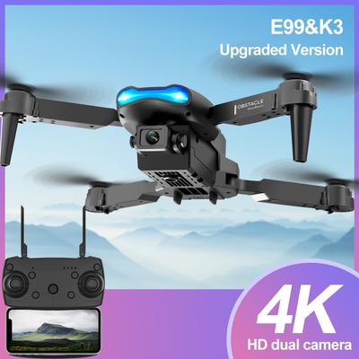 E99 K3 Pro HD 4k droonkaamera kõrge hoidmise režiim kokkupandav mini RC WIFI õhufotograafia Quadcopter Mänguasjad Helikopter