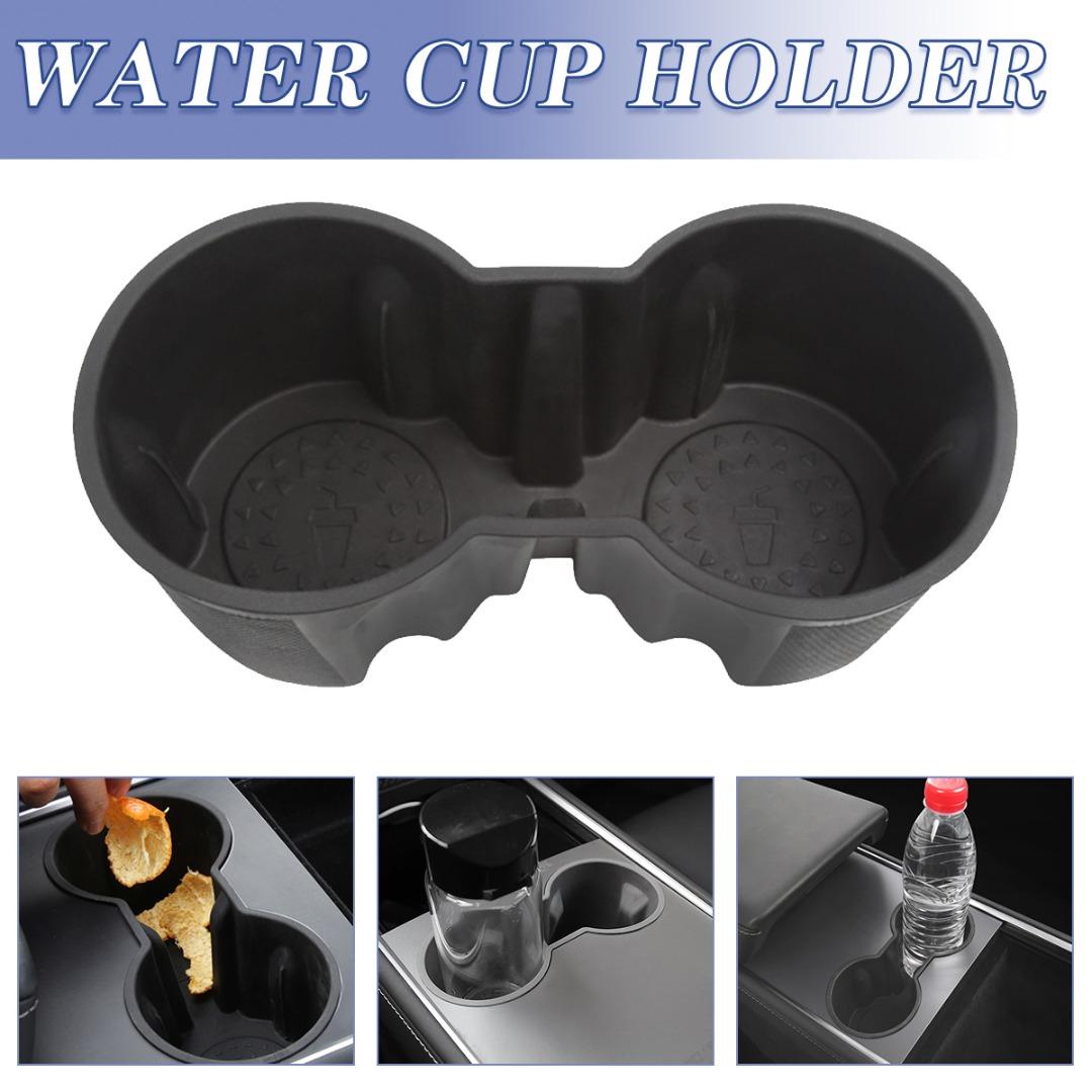 

PDTO Water Cup Holder Storage Box Limiter Аксессуары для Tesla Model 3 Y 2021-2022
