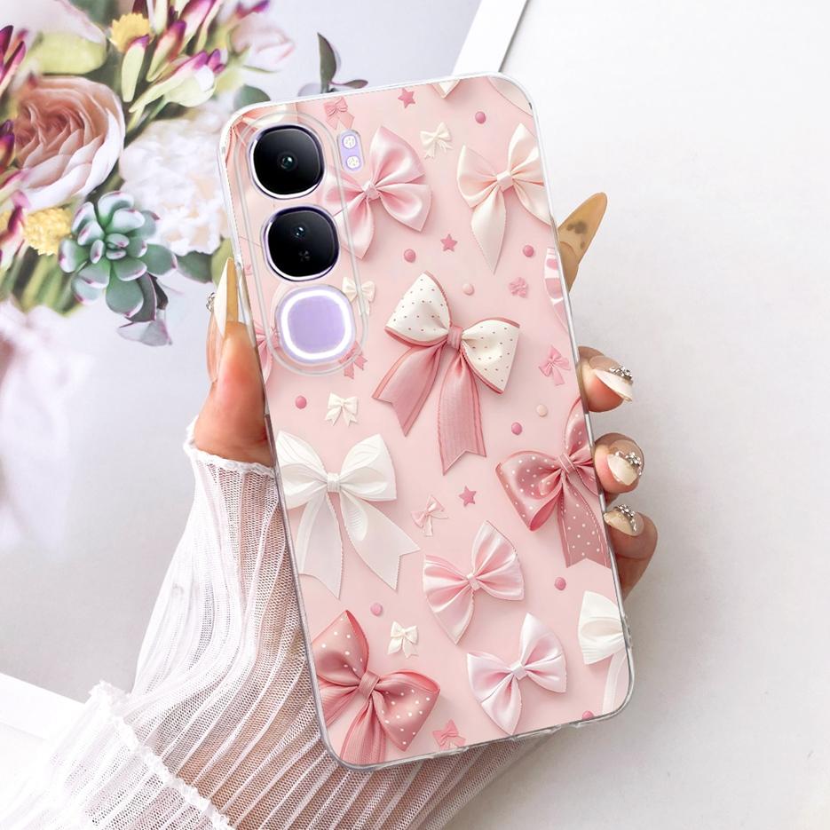 For Vivo V40 Lite 4G 5G Case V2417 Cool Lion Butterfly Painted Cover For Vivo Y200 5G Soft Slim Phone Case For Vivo Y300 5G Bags