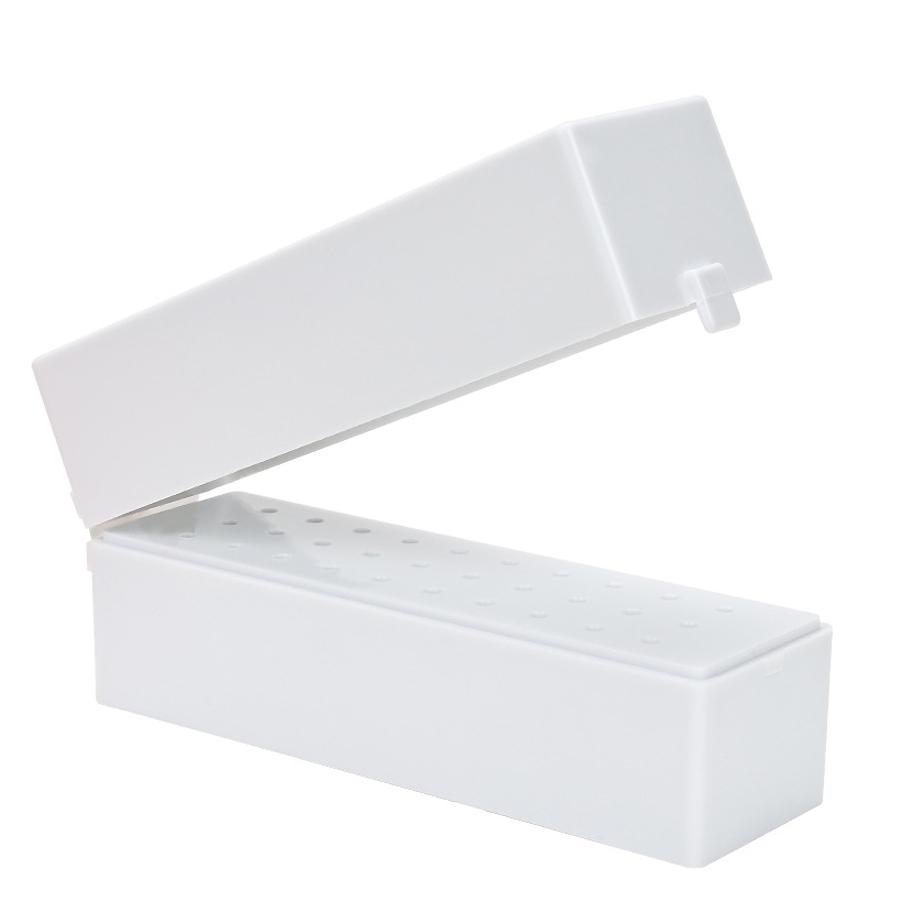 30-Fächer Aufbewahrungskoffer für Nagelfräser, Tragbarer Organizer & Ausstellungsständer für Nailart-Fräser, Salonzubehör