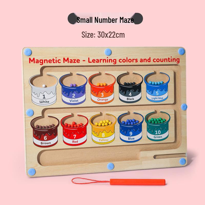 CPC Tre Magnetisk Labyrint Tellerbrett Leke for Barn - Pedagogisk Leke med Magnetisk Penn og Kuler