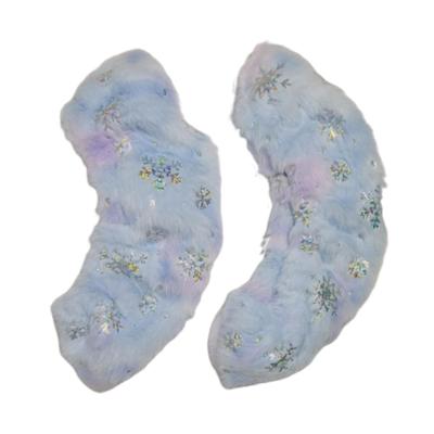 Artistic Figure Skate Blade Guards Flannel Plush Cover Protection for Ice Skates Hockey Adults Kids