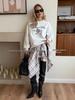 Trendy Oversized Thickened Round Neck Hoodie with Stylish Print for Autumn and Winter