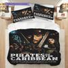 Jack Sparrow Pirate'S Curse Threepiece Set 1 Duvet Cover 2 Pillowcase Without Core Duvet Cover And Pillowcase Christmas Birthday Gift