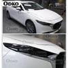 2Pcs Car Headlight Protective Film Front Light Transparent Smoked Black TPU Sticker For Mazda 3 BP    Accessories