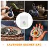 Empty Lavender Pattern Fabric Sachet Bag Drawstring Closure for Dried Herbs Closets Drawers Suitcases Wedding Favor Pouches