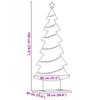 Metal Christmas Tree Black 180 cm Steel