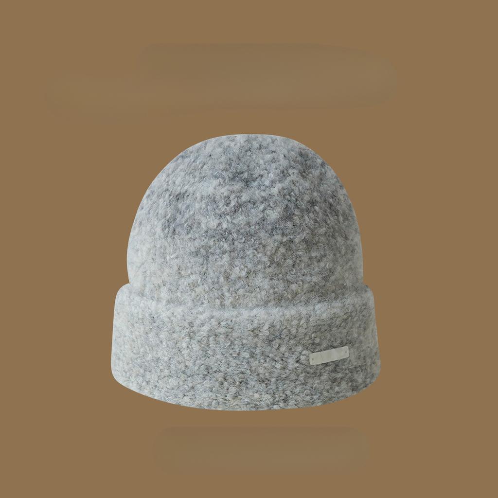 Autumn and Winter Atmosphere Gradually Change Knitted Hat Soft Waxy Warm Pullover Hat Stack Hat Men's and Women's Fashion Versatile Wool Hat