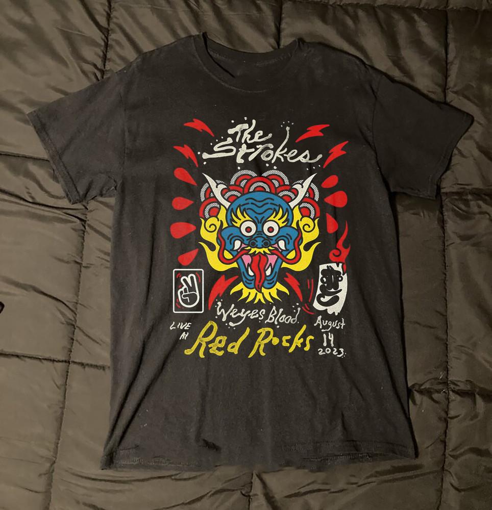 The Strokes Tour 2023 Gift For Fan Full Size S to 5XL T-shirt QA255 Unisex T-Shirt L