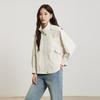 Gejin Women's Slim-Fit Short Trench Coat