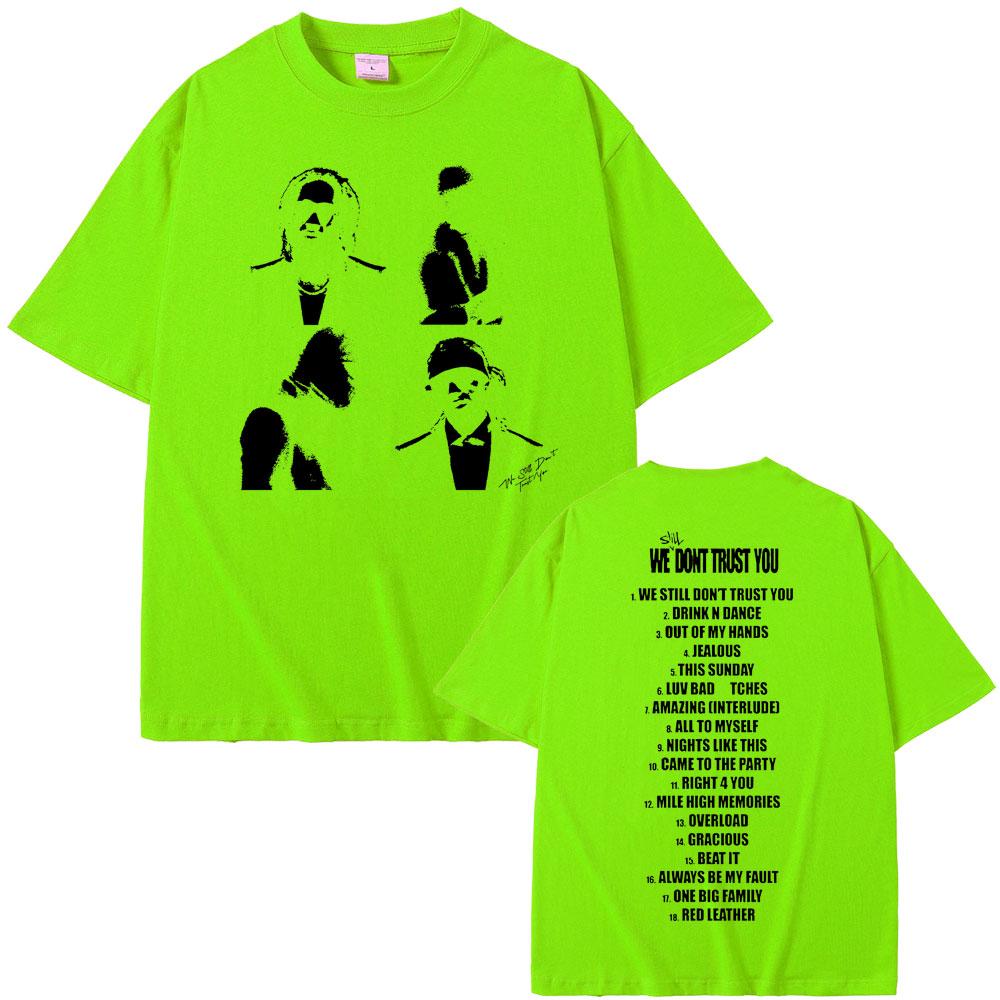 New Hot Sale Rapper Metro Boomin and Future We Don't Trust You Graphic Print T Shirts Men Hip Hop Oversized T-shirts Streetwear