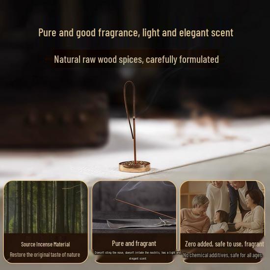 Natural Agarwood Sandalwood Incense Sticks for Home, Bedroom, Calming Sleep Aid, Chinese Style, Long-Lasting Fragrance