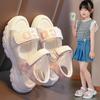 Girls sandals 2025 summer new children's shoes student breathable princess shoes medium and large children open-toed beach shoes tide