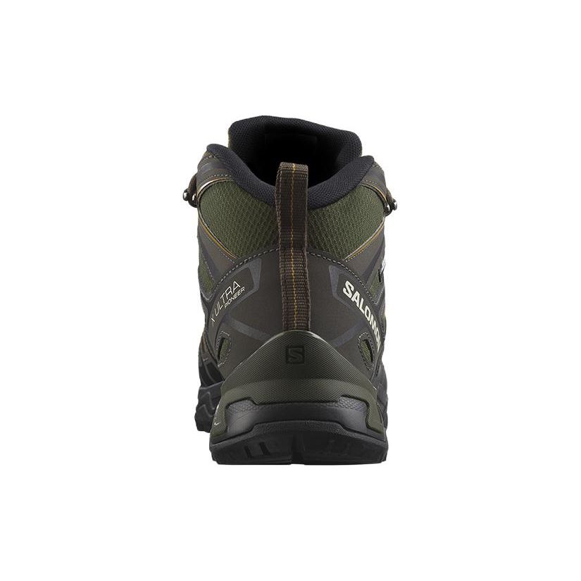 SALOMON X Ultra Pioneer Mid Cswp Síťovina Protiskluzové Odolné Venkovní Funkční Boty Pánské Boty Zelená Žlutá 472080