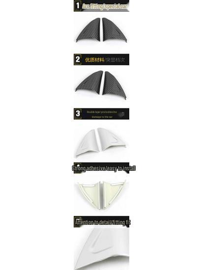 MG ZS Interior Triangle Decorative Frame Electroplated Panel Sequins