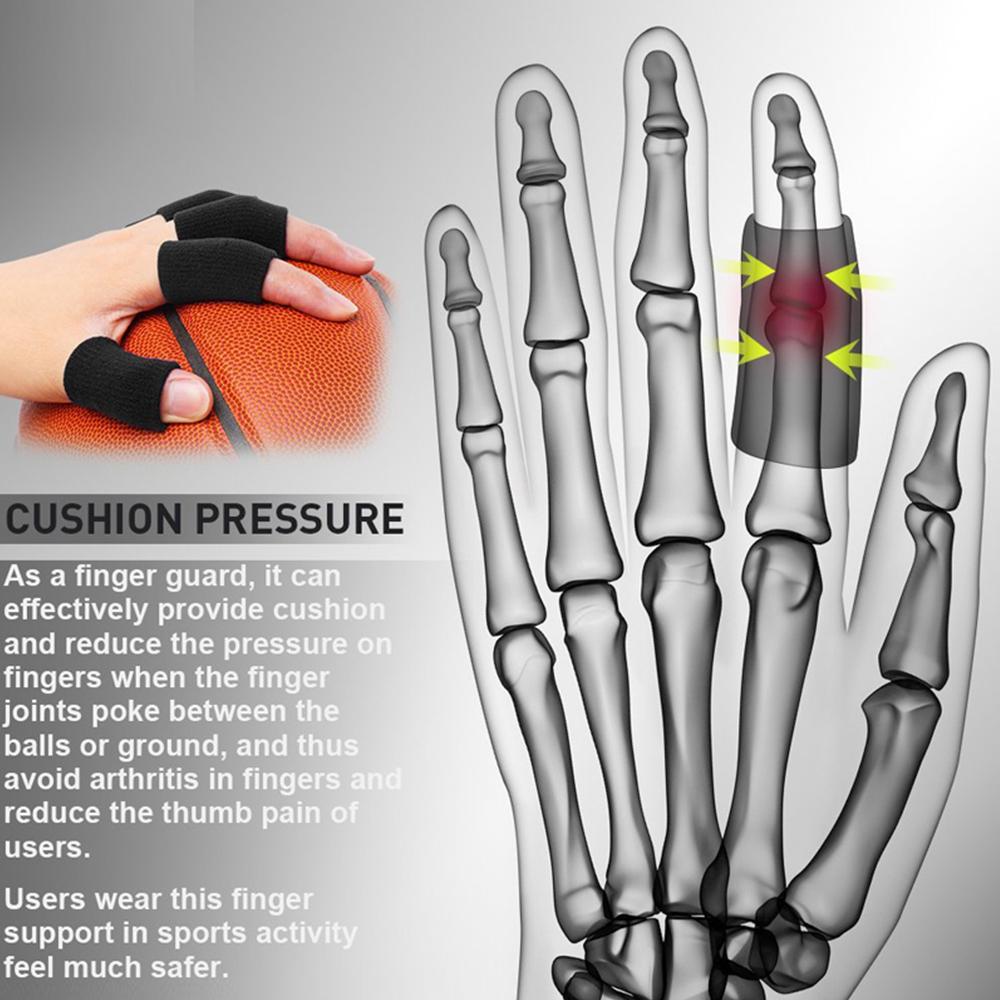 10 Pieces Stretch Sports Knuckle Support Finger Protectors Outdoor Basketball Volleyball Finger Protection Brand New