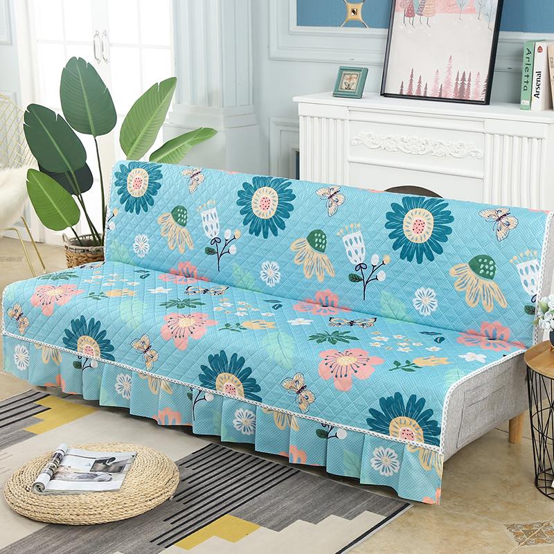 Universal Stretch  Sofa Bed Cover Couch Covers Armless Sofa Cover Washable  Elastic Folding Furniture Sofa Bed Covers