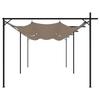 Pergola with Sliding Roof Taupe 589 X 292 X 230 Cm