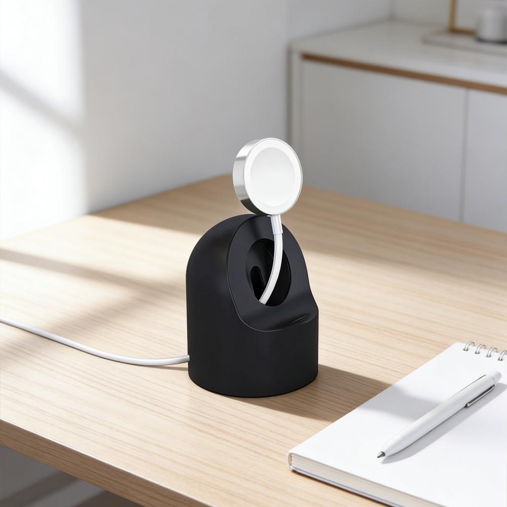 Charger Station For Apple Watch Ultra 11 10 9 8 7 6 SE 44 40 45 46 42 49 mm Silicone Charging Dock Apple watch Band accessories