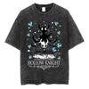 Washed Vintage Game Hollow Knight Merch T-shirt Men Women Casual Oversized Cotton T-shirts Male Cosplay Cartoon Lover T Shirts