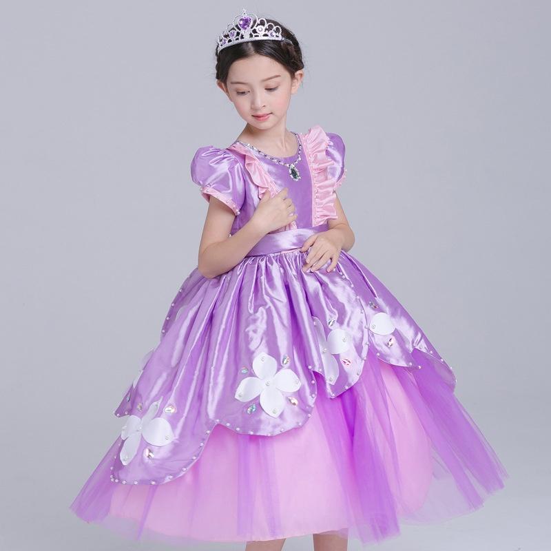 Enchanting Sofia The First Deluxe Dress Princess Sophia Costume Gown In Purple